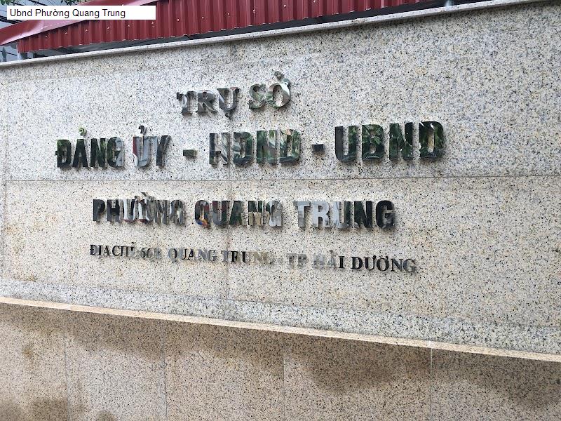 Ubnd Phường Quang Trung