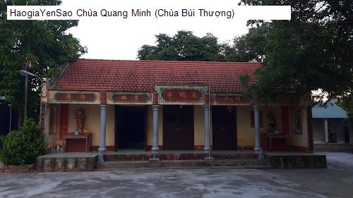 Nội thât Chùa Quang Minh (Chùa Bùi Thượng)